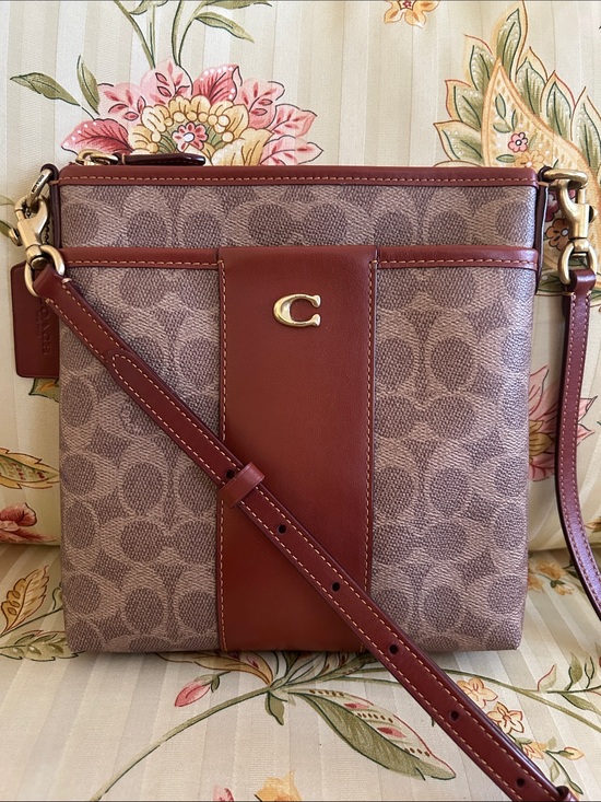 Coach Handbags - Coach Kitt 26 Crossbody Signature Coated Canvas Bag